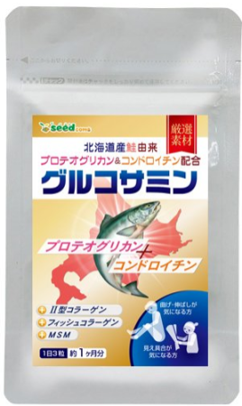 Seedcoms Glucosamine + Chondroitin + MSM, 1 month course - Buy certified Japanese Health Supplements | 36Best Kawai Seedcoms Glucosamine + Chondroitin + MSM, 1 month course