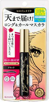 KISSME Heroine Make Long & Curl Super Waterproof Mascara 01 Black Водостойкая тушь для ресниц черная, удлинение и подкручивание KISSME Heroine Make Long & Curl Super Waterproof Mascara 01 Black Водостойкая тушь для ресниц черная, удлинение и подкручивание
