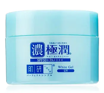 Купить Rohto Hadalabo Gokujyun UV White Gel 2 в 1 уходовый гель + защита от солнца SPF50 + PA ++++, 90 гр на 36best.com — фото Rohto Hadalabo Gokujyun UV White Gel 2 в 1 уходовый гель + защита от солнца SPF50 + PA ++++, 90 гр - фото