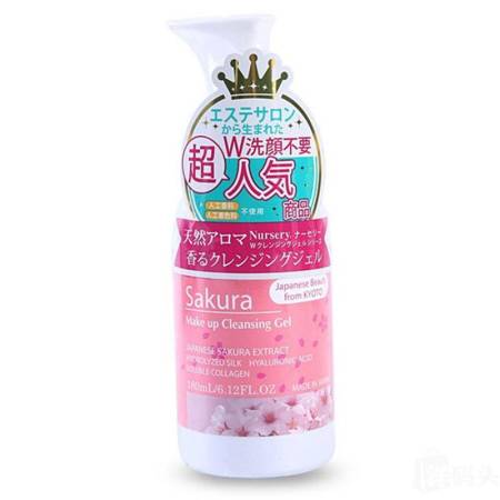 Cleansing Gel Facial Wash & Remover with Sakura, 180 ml