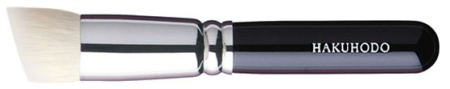 картинка Hakuhodo G5552-4mm Powder & Liquid Brush round/angled магазин одежды и аксессуаров являющийся официальным дистрибьютором в России  Hakuhodo G5552-4mm Powder & Liquid Brush round/angled