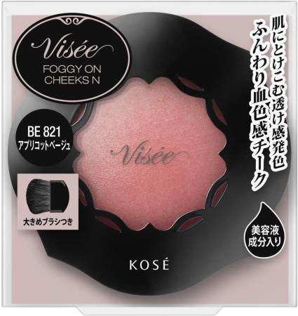 картинка Kose Visee Foggy On Cheeks Blusher, 5 g магазин одежды и аксессуаров являющийся официальным дистрибьютором в России  Kose Visee Foggy On Cheeks Blusher, 5 g