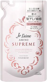 KOSE Cosmeport Je l`Aime AMINO SUPREME Vevet Mellow Treatment, 350 ml (refill unit) KOSE Cosmeport Je l`Aime AMINO SUPREME Vevet Mellow Treatment, 350 ml (refill unit)