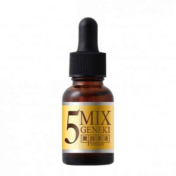 Cosmetex Roland 5 MIX GENEKI 100 Concentrated multicomponent serum for the face "All in one", 20ml