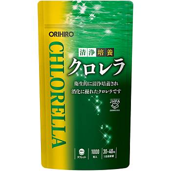 ORIHIRO Chlorella to strengthen the immune system, 1000 pcs