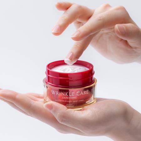 Kose Cosmeport Grace One Wrinkle Care Wrinkle Lift V Night Repair Cream, 50 g