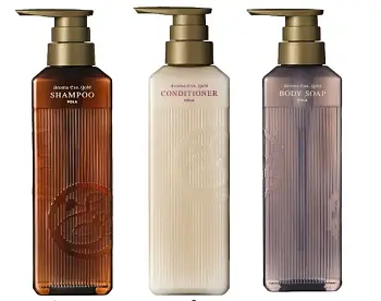POLA Aroma Ess Gold Perfumed body and hair care set with natural extracts