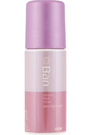 картинка LION Ban Deodorant antiperspirant roll nano-ion, blocking perspiration, 40ml магазин одежды и аксессуаров являющийся официальным дистрибьютором в России  LION Ban Deodorant antiperspirant roll nano-ion, blocking perspiration, 40ml