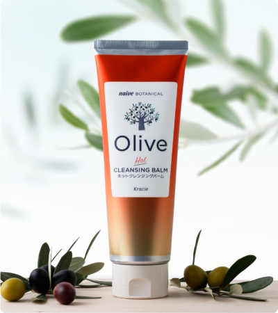 KRACIE Cleansing Balm Olive Hot Organic Cleansing Balm with Thermoelectric Effect, 170g