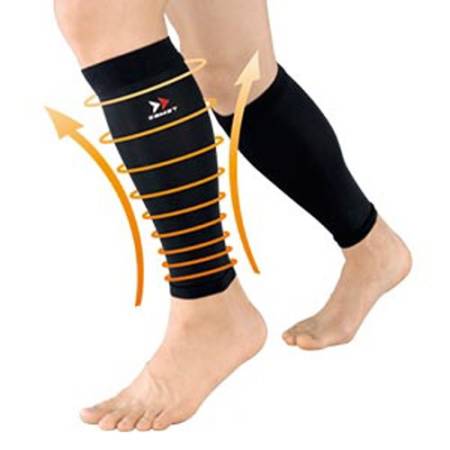картинка The compression leg warmers short black Zamst магазин одежды и аксессуаров являющийся официальным дистрибьютором в России  The compression leg warmers short black Zamst