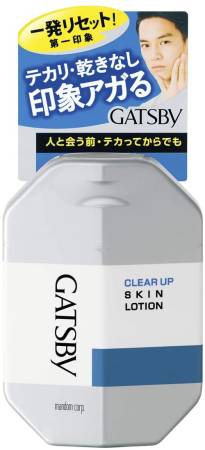 Japanese Skincare - Buy MANDOM Gatsby Clear Up Skin Lotion Mattifying Lotion for Men, 100 ml Online from Japan | 36Best Kawai MANDOM Gatsby Clear Up Skin Lotion Mattifying Lotion for Men, 100 ml