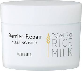 Mandom Barrier Repair Power of RICE MILK Night Sleeping Pack facial mask, 80g