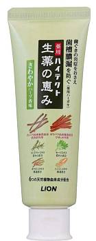 Лечебная зубная паста "Hitect Seiyaku" с натуральными травами с нежным ароматом 90 гр, Lion - фото