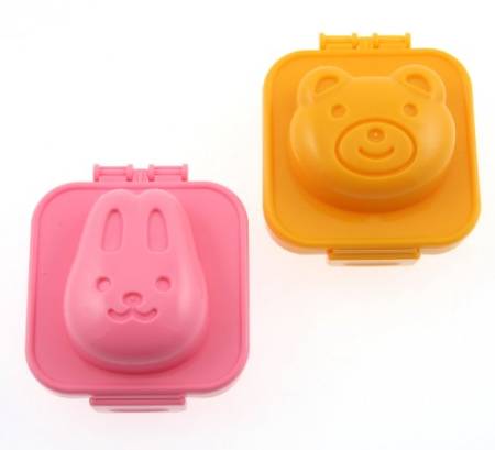 DeLijoy Boiled Rabbit & Bear Egg & Rice Mold, Bunny and Bear