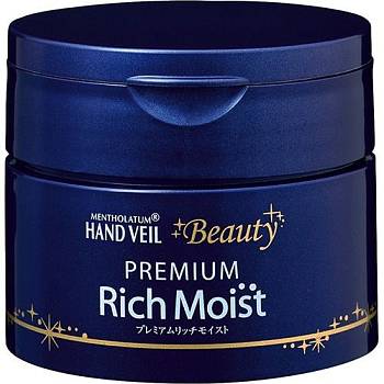 Купить ROHTO Mentholatum Hand Veil Beauty Premium Rich Moist Hand Cream Ночной увлажняющий крем для рук, 100гр на 36best.com — фото ROHTO Mentholatum Hand Veil Beauty Premium Rich Moist Hand Cream Ночной увлажняющий крем для рук, 100гр - фото