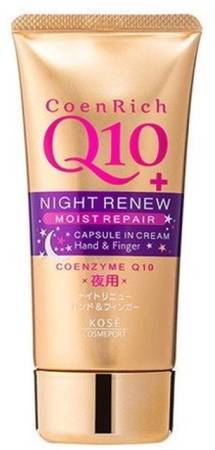 картинка Kose Cosmeport CoenRich Q10 Night Renew Night cream, 80 g магазин одежды и аксессуаров являющийся официальным дистрибьютором в России  Kose Cosmeport CoenRich Q10 Night Renew Night cream, 80 g