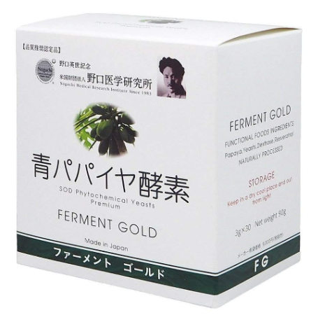 Noguchi medical Blue papaya FERMENT GOLD Green papaya + resveratrol (3g x 30pcs)