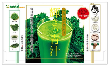 картинка Seedcoms green juice with a placenta, 30 bags магазин одежды и аксессуаров являющийся официальным дистрибьютором в России  Seedcoms green juice with a placenta, 30 bags