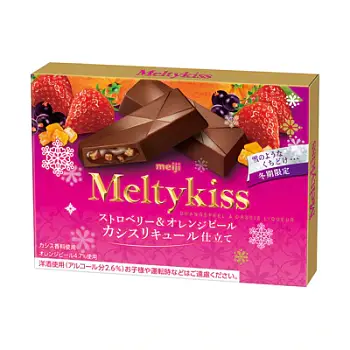 Купить Meiji Meltykiss Strawberry&Orange Peel Cassis Liqueur Шоколад с ликером из клубники и апельсиновой цедры на 36best.com — фото Meiji Meltykiss Strawberry&Orange Peel Cassis Liqueur Шоколад с ликером из клубники и апельсиновой цедры - фото