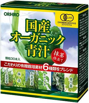 Купить ORIHIRO Organic Blue Juice Аодзиру для укрепления здоровья, на 1 месяц на 36best.com — фото ORIHIRO Organic Blue Juice Аодзиру для укрепления здоровья, на 1 месяц - фото