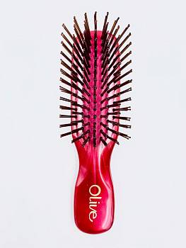 Hair and scalp comb OLIVE OL-5000 color burgundy