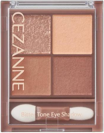 Cezanne Bitter Tone Eye Shadow Palette of shadows with a chocolate undertone with a three-dimensional effect , 4.5 g