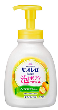 KAO BIORE Body wash citrus Cleansing body foam with citrus aroma, 600 ml KAO BIORE Body wash citrus Cleansing body foam with citrus aroma, 600 ml