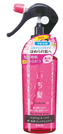 KRACIE Ichikami Hair Styling Water Healing water for hair, 250ml