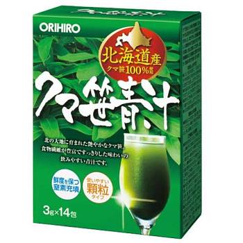 ORIHIRO Kumazasa Aojiru with bamboo and lactic acid bacteria to improve intestinal function, 14 sticks