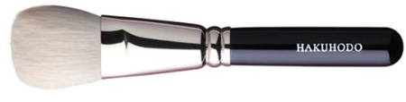 картинка J5543 Hakuhodo Blush Brush Round & Flat blush Brush магазин одежды и аксессуаров являющийся официальным дистрибьютором в России  J5543 Hakuhodo Blush Brush Round & Flat blush Brush