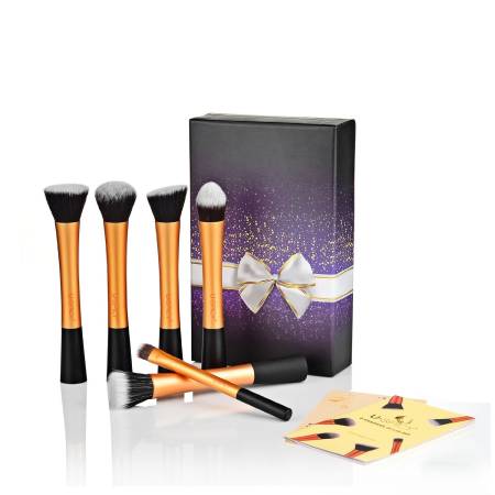 картинка USpicy brush Set makeup 6-piece with storage case магазин одежды и аксессуаров являющийся официальным дистрибьютором в России  USpicy brush Set makeup 6-piece with storage case