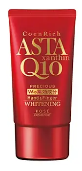 Купить Kose Cosmeport CoenRich ASTAxanthin Q10 Precious Hand & Finger whitening Крем для рук с антивозрастным эффектом, 60 гр на 36best.com — фото Kose Cosmeport CoenRich ASTAxanthin Q10 Precious Hand & Finger whitening Крем для рук с антивозрастным эффектом, 60 гр - фото