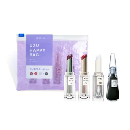 Flowfushi UZU HAPPY BAG Purple Lip set of 4 pieces