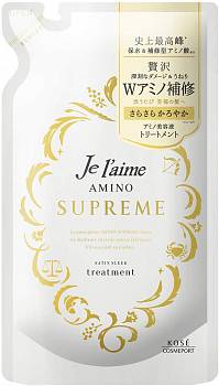 KOSE Cosmeport Je l`Aime AMINO SUPREME Satin Sleek Treatment, 350 ml (refill unit) KOSE Cosmeport Je l`Aime AMINO SUPREME Satin Sleek Treatment, 350 ml (refill unit)