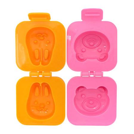 DeLijoy Boiled Rabbit & Bear Egg & Rice Mold, Bunny and Bear