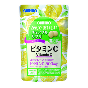 ORIHIRO Vitamin C Витамин С, жевательные витамины, 120 штук на 30 дней - фото