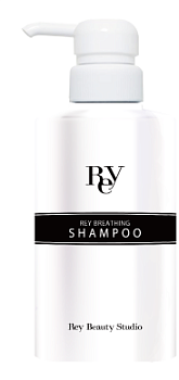 картинка REY Breathing Shampoo New for healing the scalp and hair growth, 300 ml магазин одежды и аксессуаров являющийся официальным дистрибьютором в России  REY Breathing Shampoo New for healing the scalp and hair growth, 300 ml