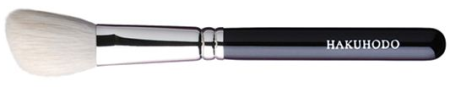картинка Hakuhodo J511 Highlighter Brush M Angled магазин одежды и аксессуаров являющийся официальным дистрибьютором в России  Hakuhodo J511 Highlighter Brush M Angled