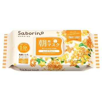 Купить Saborino Morning All-in-one Osmanthus Mask Утренняя восстанавливающая экспресс-маска с молочными церамидами и маслом османтуса, 30 шт на 36best.com — фото Saborino Morning All-in-one Osmanthus Mask Утренняя восстанавливающая экспресс-маска с молочными церамидами и маслом османтуса, 30 шт - фото