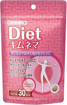 ORIHIRO Diet PD Gymnema Препарат для похудения и поддержания диеты, курс на 1 месяц - фото