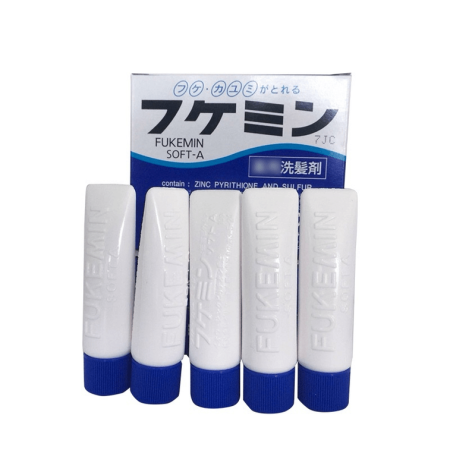 DARIYA Fukemin SOFT-A  Shampoo for dandruff and itching of the scalp, 5 pieces of 10 g