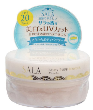 Kanebo Sala Body Puff Powder body Powder with UV protection SPF20 PA ++, 40g