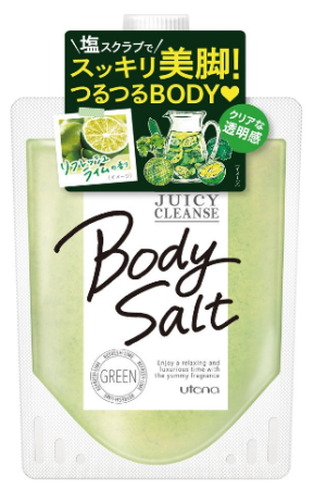 картинка UTENA JUICY Salt Body CLEANSE Salt body scrub, 300g магазин одежды и аксессуаров являющийся официальным дистрибьютором в России  UTENA JUICY Salt Body CLEANSE Salt body scrub, 300g