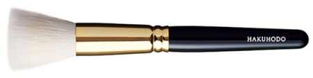 картинка S4001Bk HAKUHODO Duo Fibre Foundation Brush магазин одежды и аксессуаров являющийся официальным дистрибьютором в России  S4001Bk HAKUHODO Duo Fibre Foundation Brush