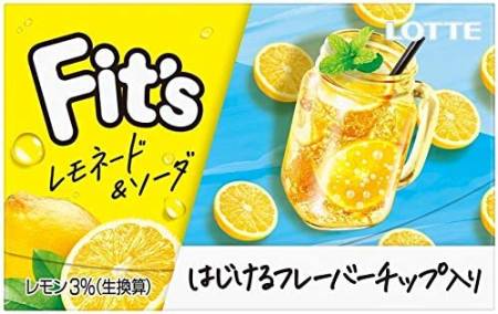 Lotte Fit’s Soda Chewing gum with lemonade flavor