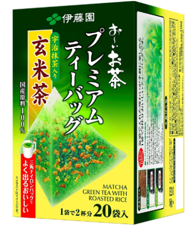 картинка ITOEN Matcha Green Tea With Roasted Rice, 20 sachets магазин одежды и аксессуаров являющийся официальным дистрибьютором в России  ITOEN Matcha Green Tea With Roasted Rice, 20 sachets