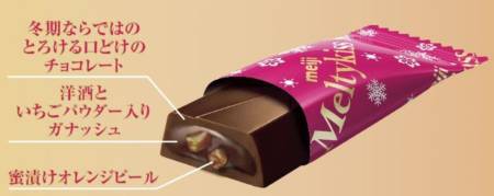картинка Meiji Meltykiss Strawberry&Orange Peel Cassis Liqueur Chocolate магазин одежды и аксессуаров являющийся официальным дистрибьютором в России  Meiji Meltykiss Strawberry&Orange Peel Cassis Liqueur Chocolate
