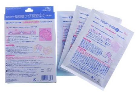 Lion Cooling Sheets, Cooling the stickers for the feet with a slight effect of acupuncture massage, 12 pieces