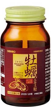 Купить Orihiro grain of oyster extract Экстракт устрицы, 120 штук на 36best.com — фото Orihiro grain of oyster extract Экстракт устрицы, 120 штук - фото