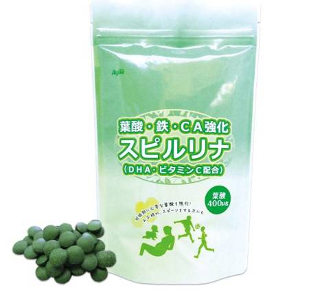 ALGAE for parents Spirulina, omega-3, folic acid, iron and vitamin C (1200 PCs 40 days)